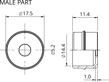 17.5   5.2   11.4   1.0   14.4  MALE PART