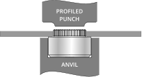 PROFILED PUNCH ANVIL