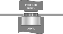 PROFILED PUNCH ANVIL