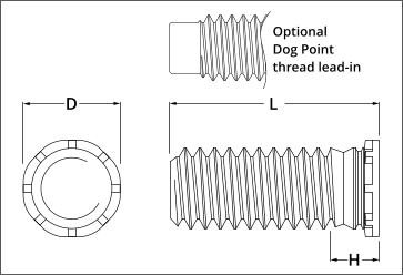 self-clinching reduced head studs