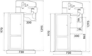 Primaserter Stand Option Dimensions